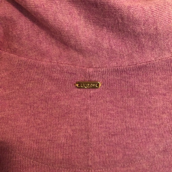 UGG Australia Women's Nora Knit Lounge Wrap Cardigan size XL Orchid lilac knit - Picture 8 of 10
